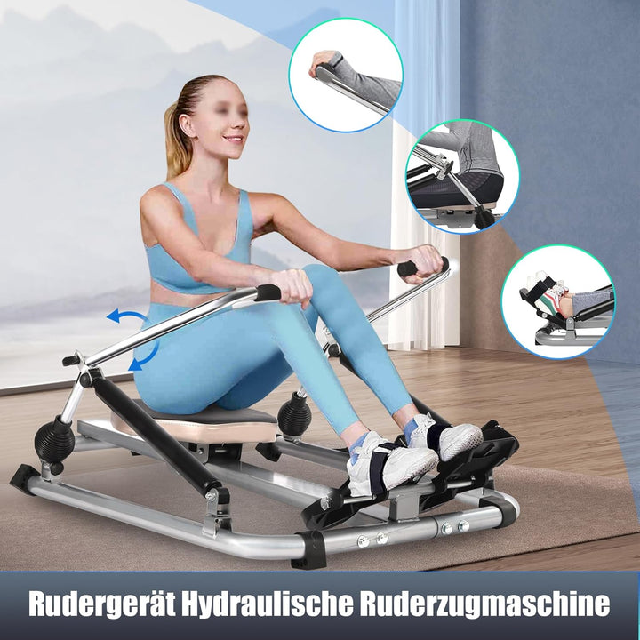 Hydraulisches Rudergerät Für Zuhause Voll Bewegliche Rudermaschine Rowing Machine Hydraulik-Widersta