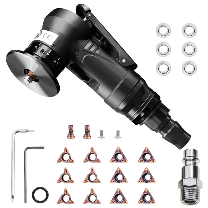 2-in-1 Pneumatische Anfasmaschine | Mini Luftfasenwerkzeug | Pneumatisches Anfaswerkzeug Bogenecke |