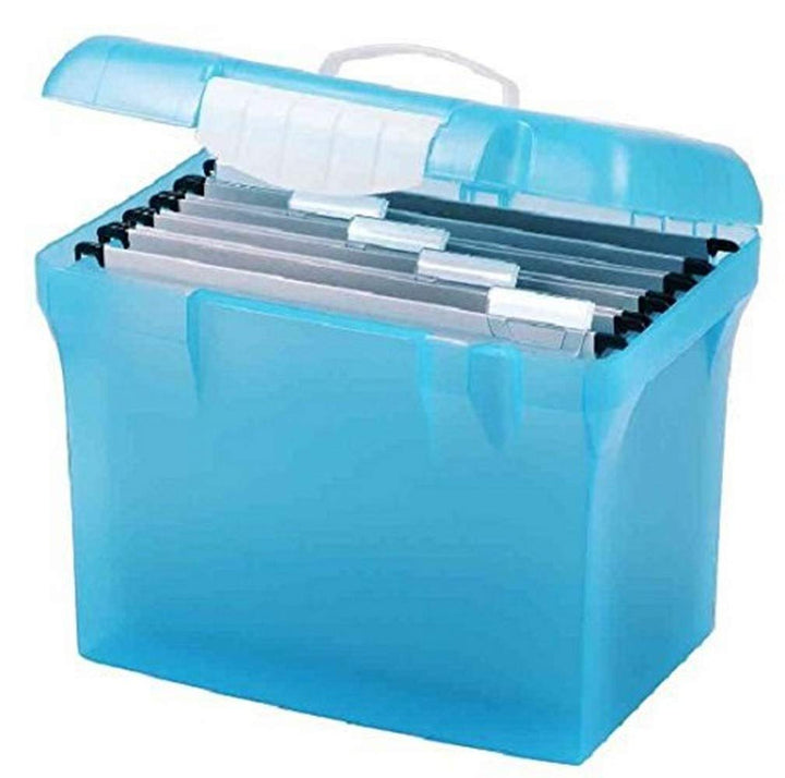 l'oblique 100330256 Hängeregistratur-Box Class'N Go, transluzent-blau
