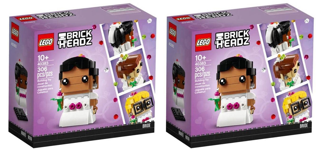 Lego Brickheadz Bride 40383 &amp; Bräutigam 40384 Set (wählen Sie Ehepartner-Set) (2 Bräute), 2 Bräute