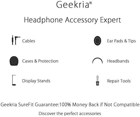 Geekria Ersatz-Ohrpolster für Kopfhörer Sony MDR7506, MDRV6, MDRV7, MDRCD700, MDRCD900ST, Ohrpolster