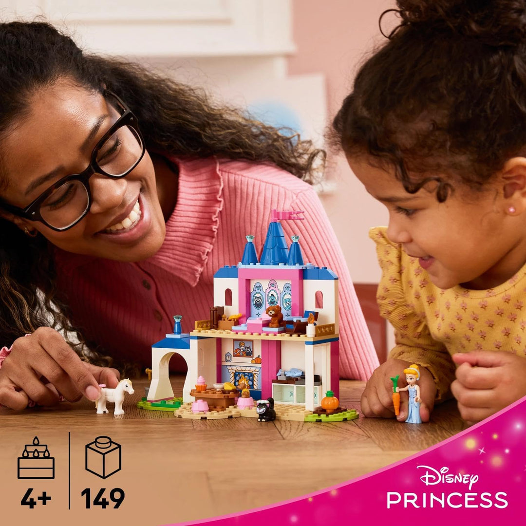 LEGO ǀ Disney Princess Cinderellas Tierpalast - Lernspielzeug mit Mini Puppe und 4 Tierfiguren - Geb