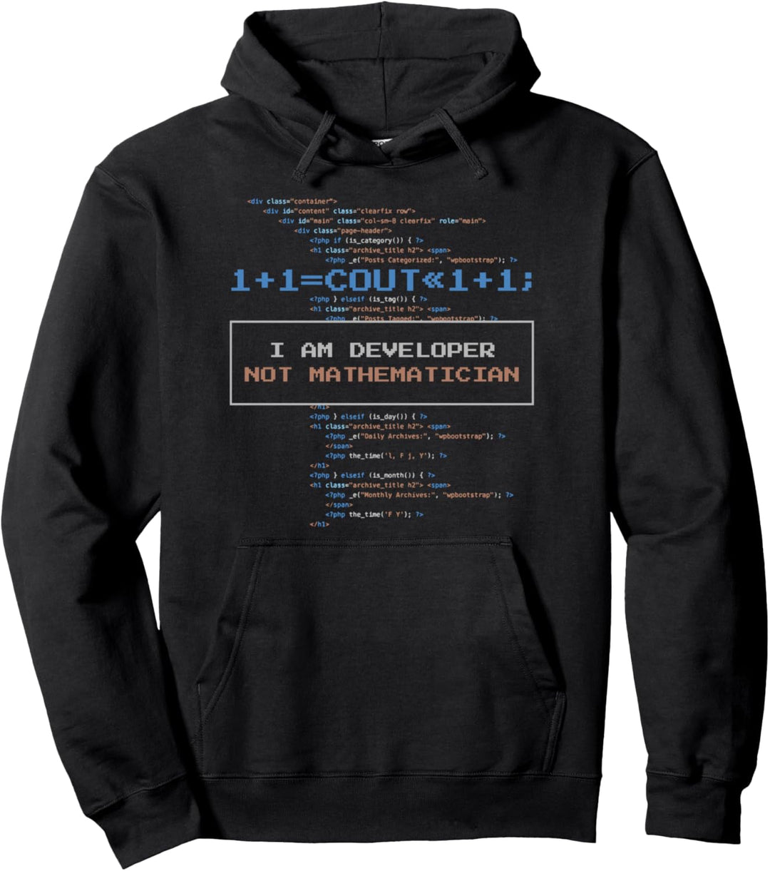 Programmierer Ich bin ein Entwickler, kein Mathematiker Pullover Hoodie