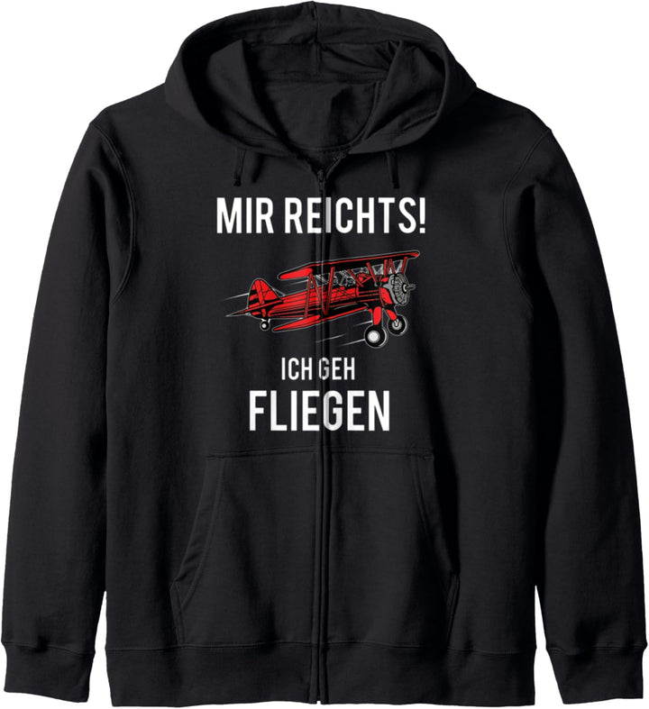 Mir Reichts Ich Geh Fliegen Flugzeug Piloten Kapuzenjacke