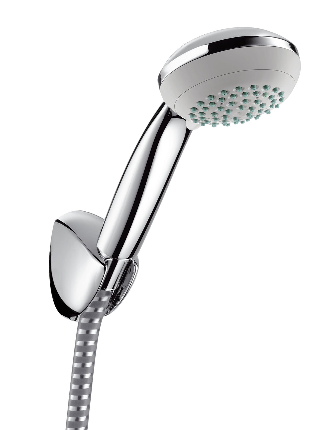 hansgrohe Crometta 85 Duschkopf, inkl. Duschkopfhalter, 2 Strahlarten, Chrom 2 Strahlarten Set mit B