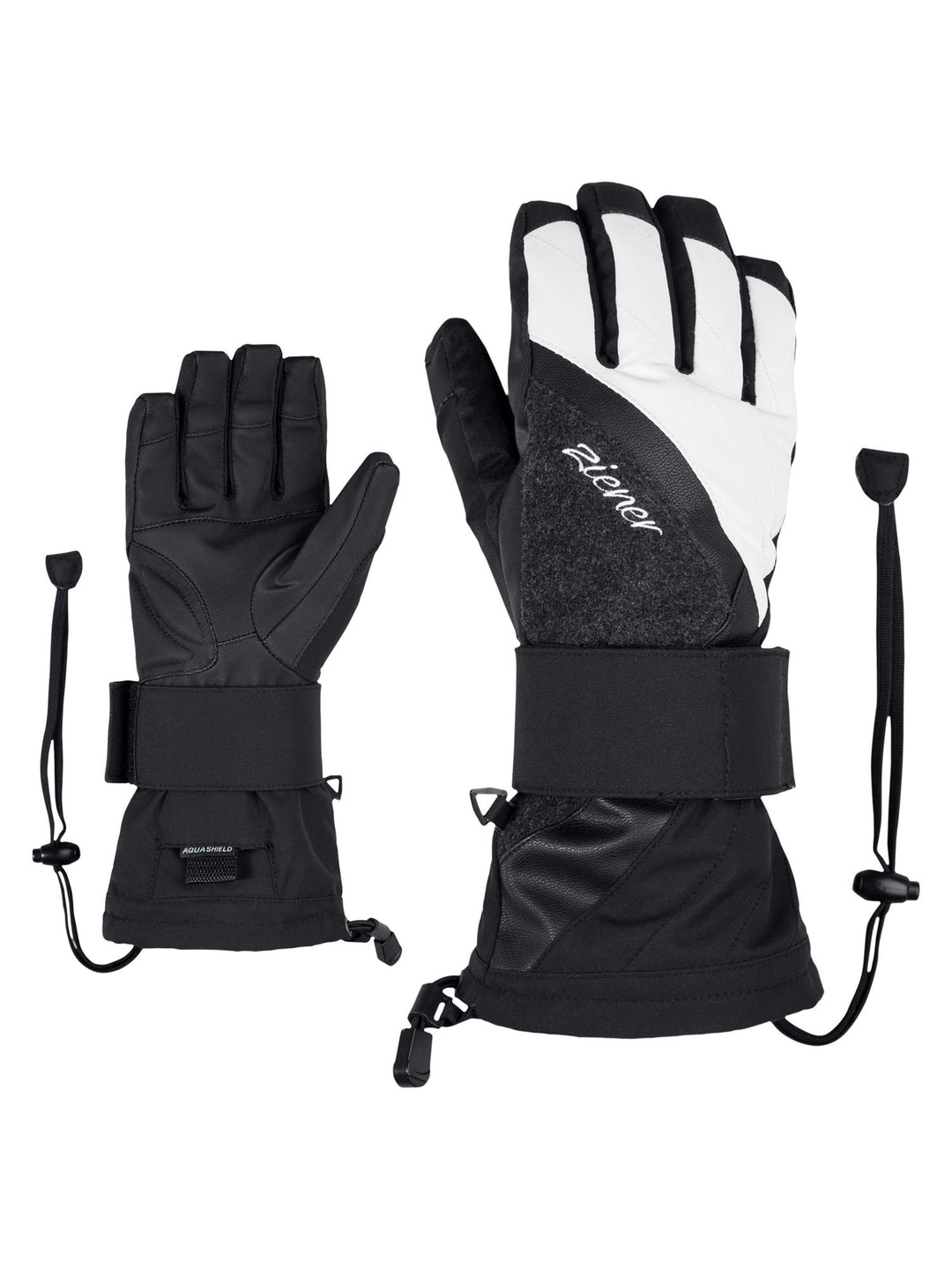 Ziener Damen Milana 8.5 black.white, 8.5 black.white