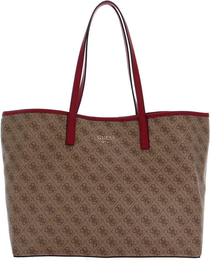 GUESS Damen Vikky Large Tote Bag Braun, Braun