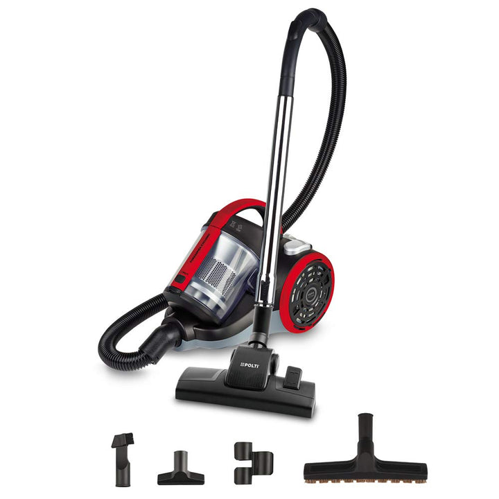 Polti PBEU0105 Bodenstaubsauger mit Zyklonfiltrierung, 2 liters, Schwarz_rot, Schwarz_rot