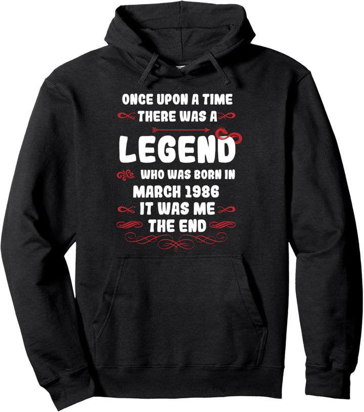 Es war einmal eine Legende. März 1986 Geburtstag Pullover Hoodie