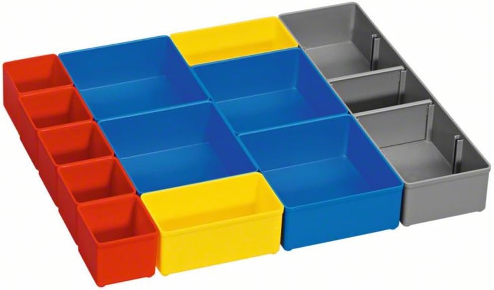 Bosch Professional Handwerkoffersystem Boxen für Kleinteileaufbewahrung, I-BOXX 53 Inset Box Set 12
