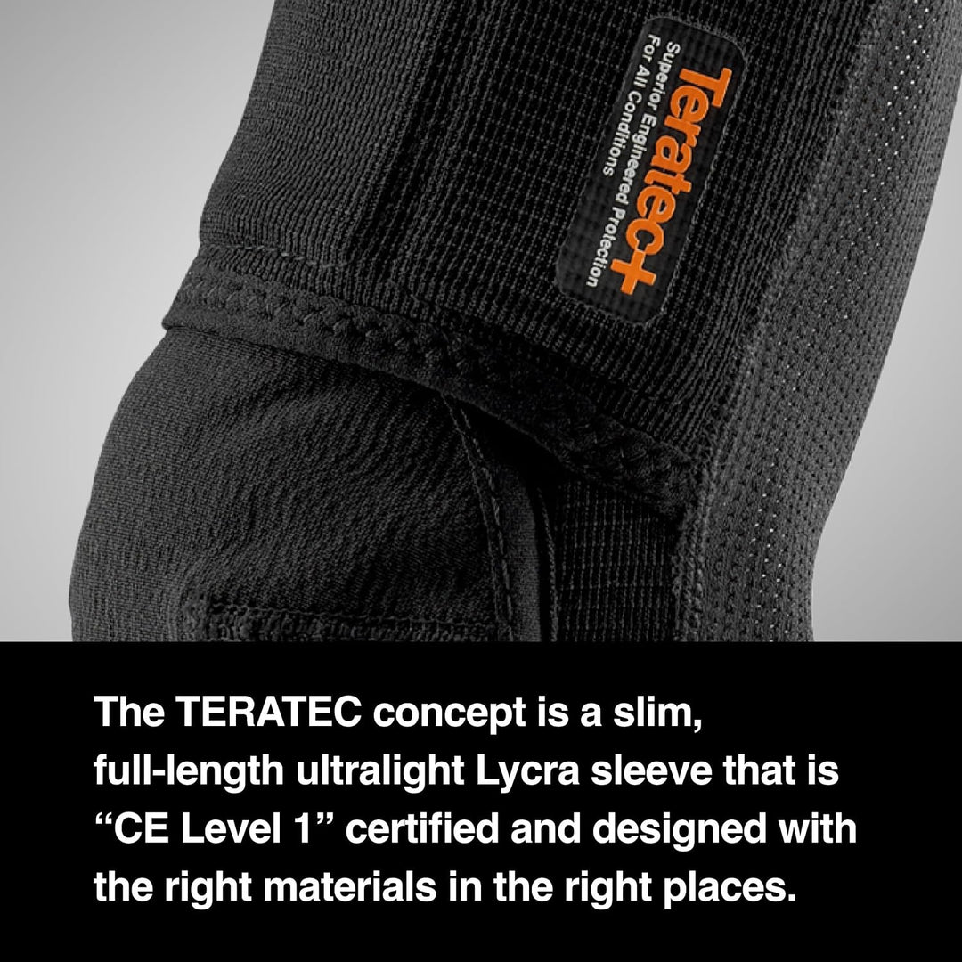 100% PROTECCIONES Unisex-Erwachsene Teratec Plus Elbow Guards Black-S Ellenbogenschützer, Schwarz, E