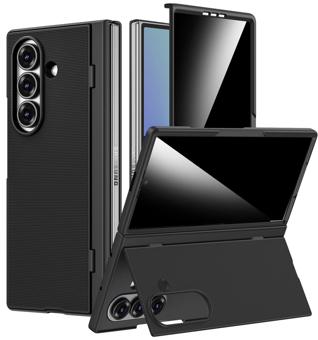 Miimall Handyhülle Kompatibel Samsung Galaxy Z Fold 7 mit Hülle mit Displayschutz Privatsphäre, Ultr