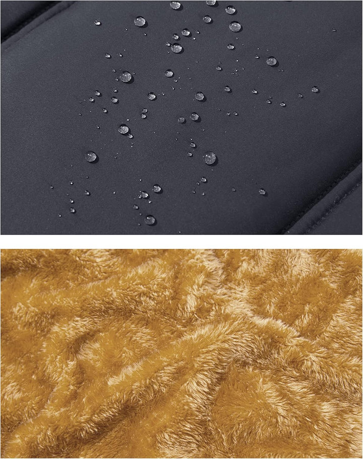 MAGCOMSEN Weste Herren Gefüttert Winterjacke Ärmellos Warme Fleeceweste Freizeit Thermo Übergangswes