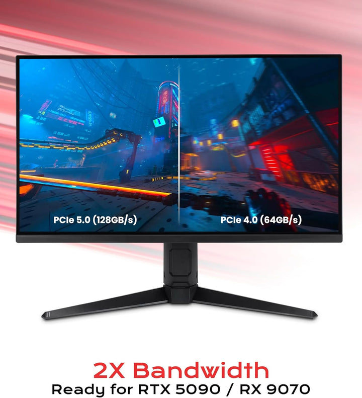 LINKUP - AVA5 Armour PCIE 5.0 Riser-Kabel | RTX5090 RX9070 GPU Bereit | x16 128GB/s Geschwindigkeit