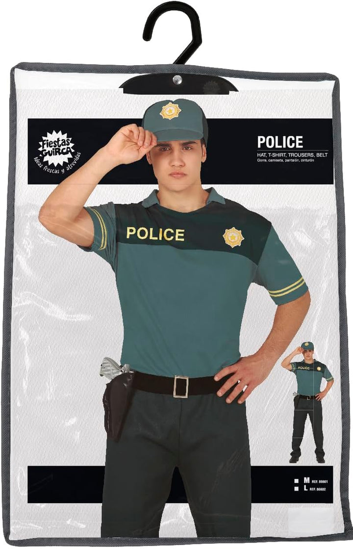 FIESTAS GUIRCA, S.L. Polizei Guardia Civil Kostüm grün für Herren L