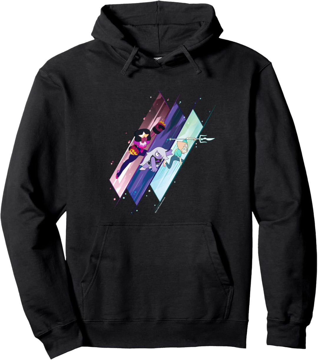 Steven Universe Crystal Gems Tri Bar Pullover Hoodie