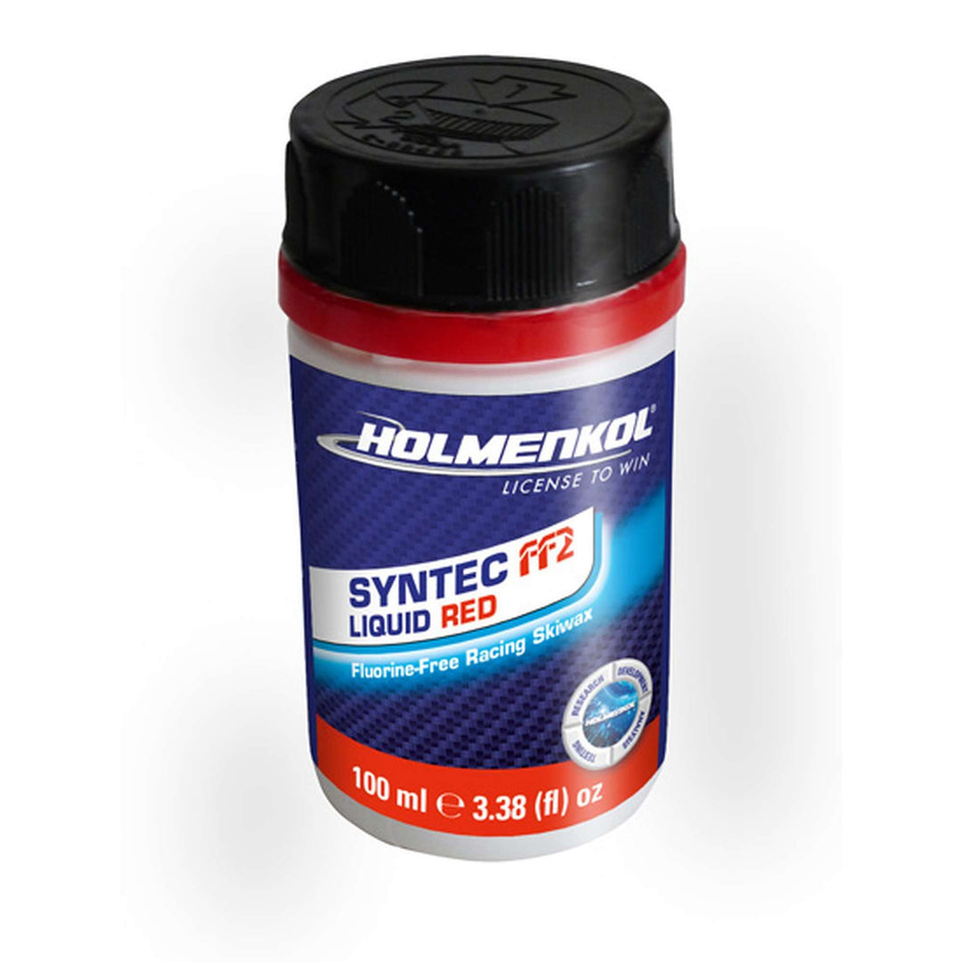 Holmenkol Syntec FF2 flüssiges Skiwachs - Speed Flüssigwachs (flurfrei, 100 ml) red - Mid, red - Mid