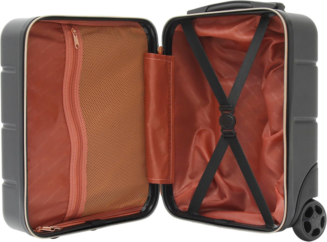 Cabin Max Anode Hartschalen Trolley 40x30x20 cm | 24L Handgepäck Koffer für Ryanair, Vueling &amp; Wizz