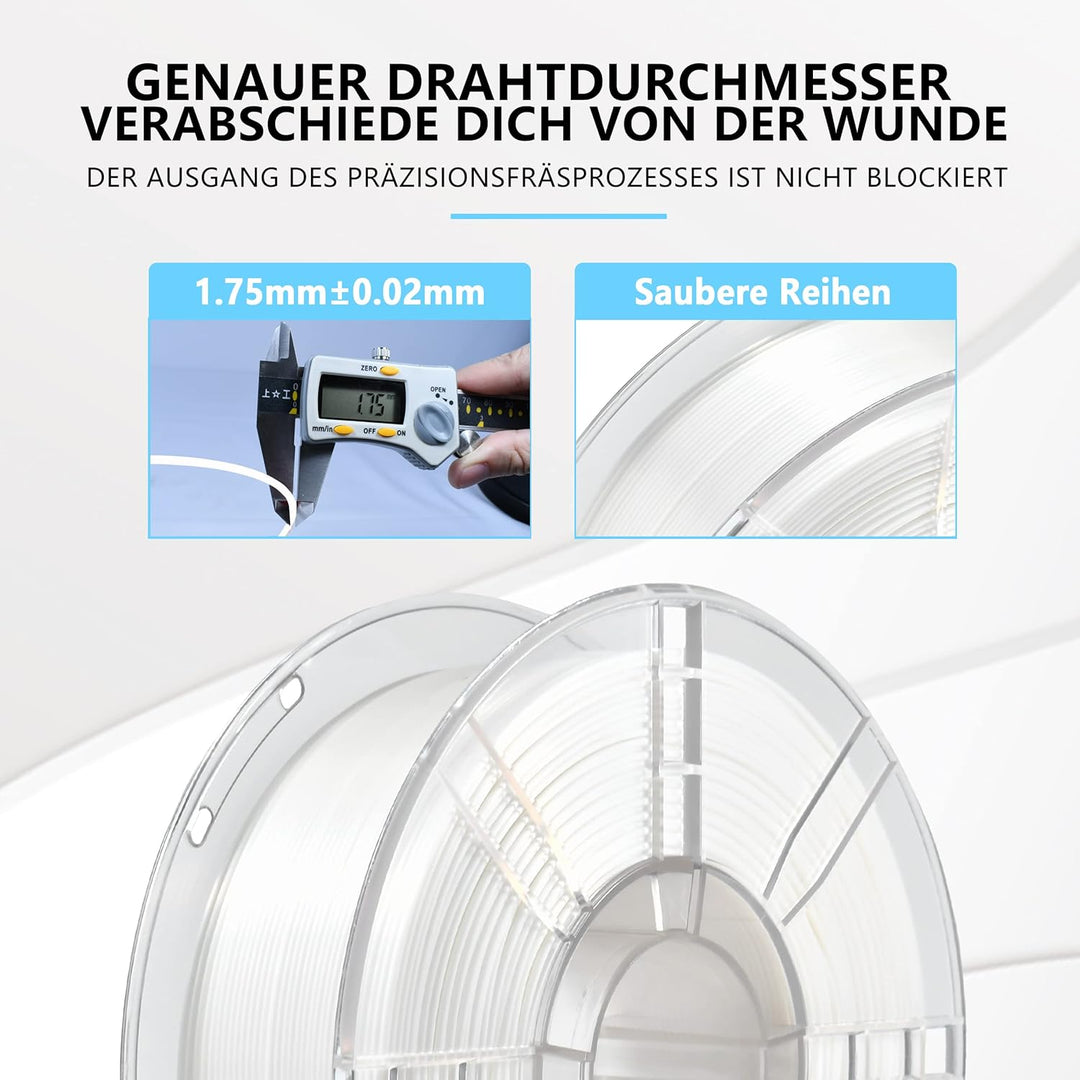 iBOSS PLA Plus (PLA+) Glänzendes Seide 3D Drucker Filament 1,75mm, Seiden filament Masshaltigkeit +/