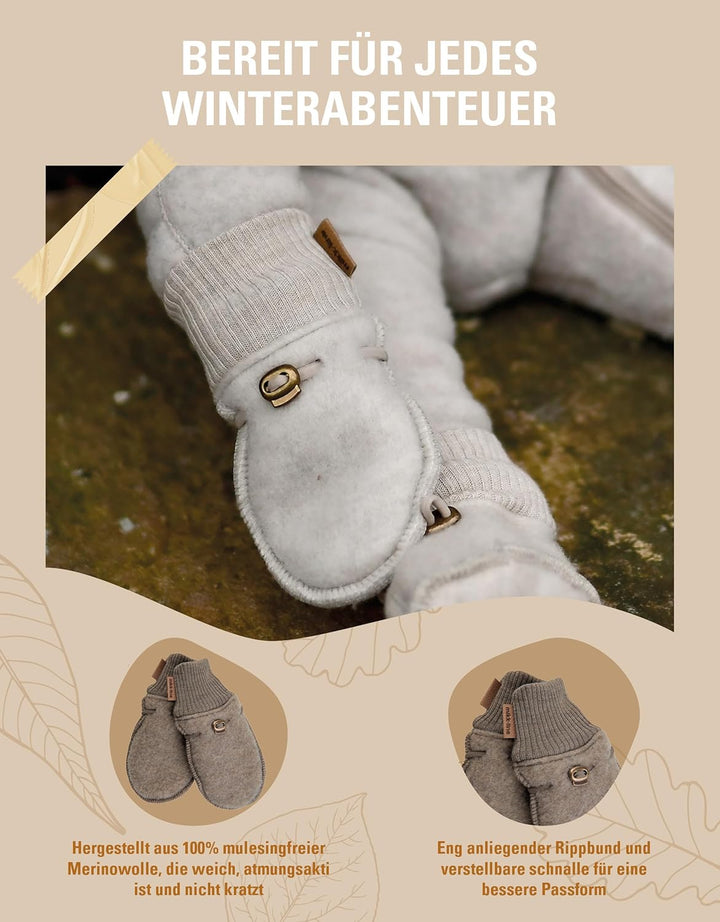 Mikk-line Wollhandschuhe Kinder | Handschuhe Kinder | Handschuhe Wolle Kinder | Wärme Kinder Handsch
