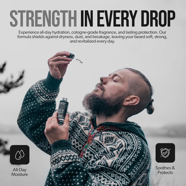 The Beard Struggle Day Liquid Tonic Bartöl für Männer – Platinum Collection (Aesir's Triumph) – Bart