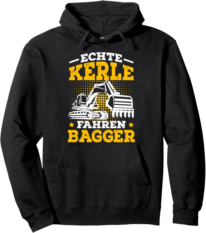 Bagger Spruch Baumaschine Bauarbeiter Baggerfahrer Geschenk Pullover Hoodie