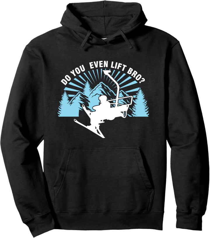 Gebirge Schnee Berge Ski Skifahrer Sport Skipiste Sportler Pullover Hoodie