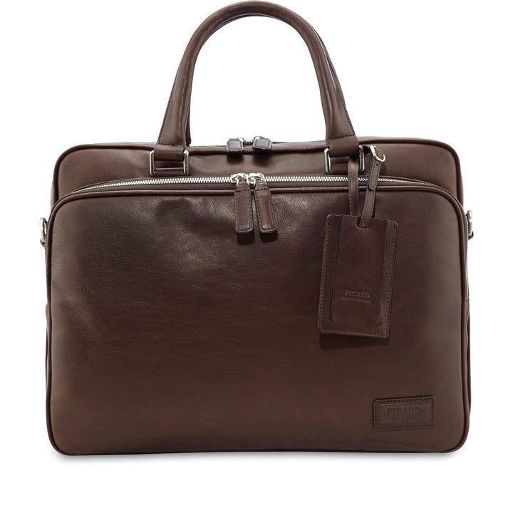 Picard Herren Laptoptasche AUTHENTIC aus Rindsleder OneSize | mit Reissverschluss | Laptoptasche | B