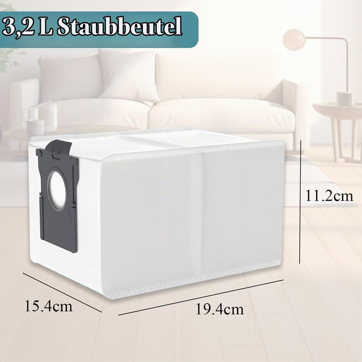 SpeHiate 10 Stück Staubbeutel für Dreame L10s Pro Ultra Heat/ X40 Ultra/ X30 Ultra Complete Roboter