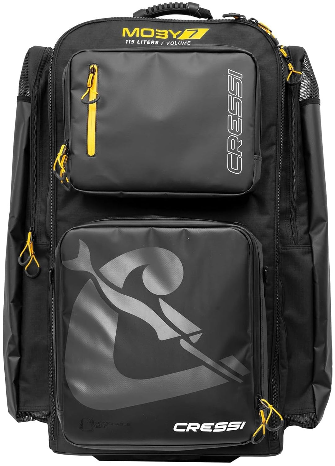 CRESSI Trolley Bag, Schwarz/Gelb