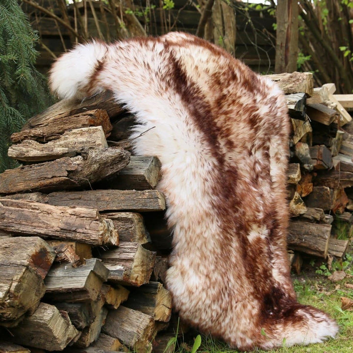 Hollert Lammfell - GEFLAMMT Merino Schaffell Läufer Echt Fell Dekoration Sitzunterlage Grösse 110-12