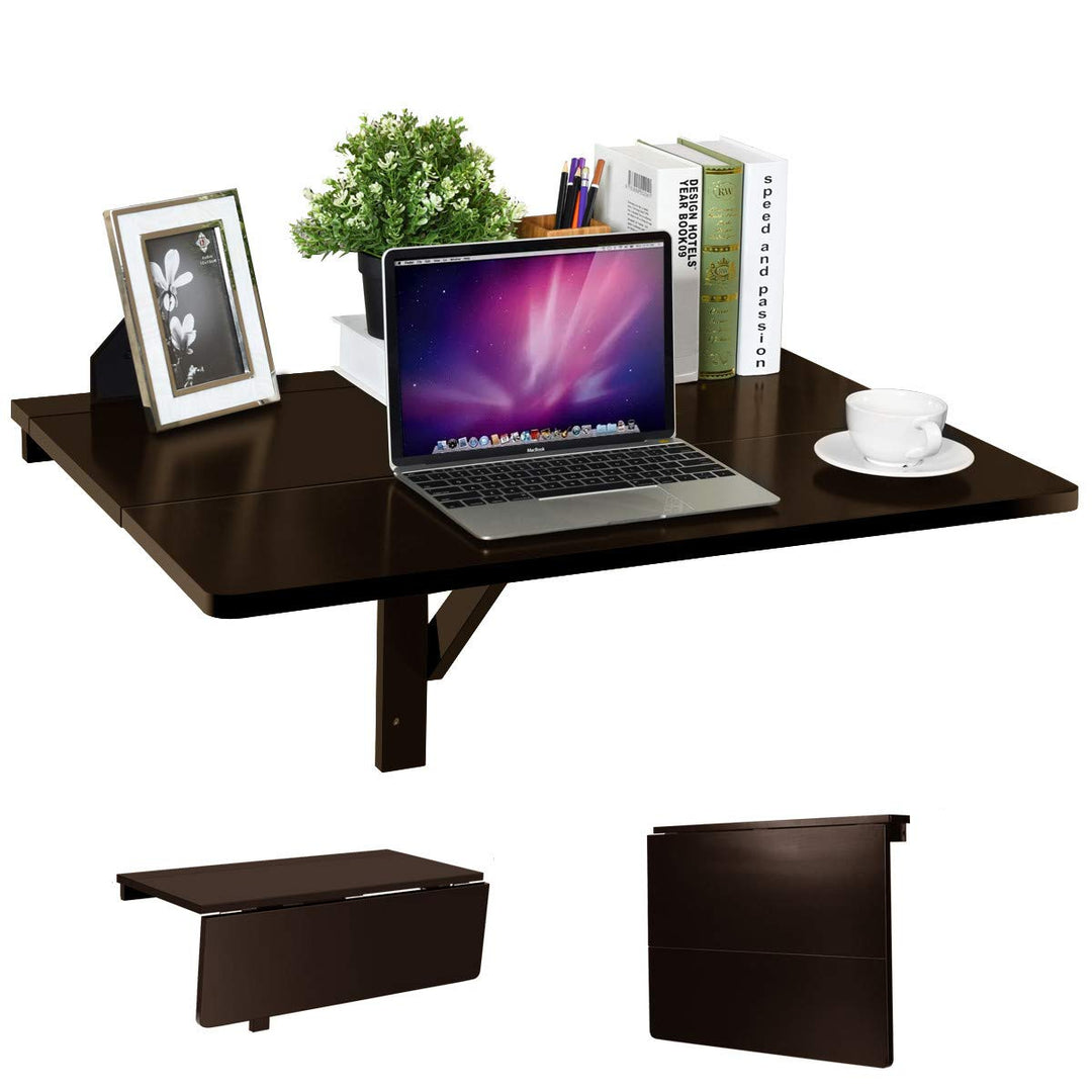 RELAX4LIFE Wandtisch klappbar, platzsparender Esstisch, Schreibtisch für Esszimmer &amp; Studierzimmer,