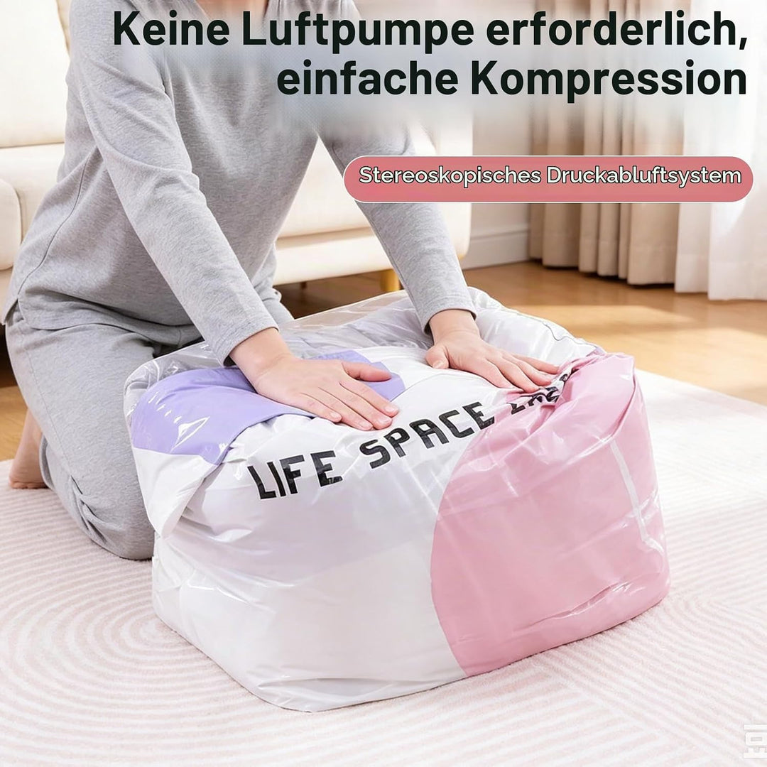 Vakuumbeutel ohne pumpe,4 Pcs (2 * 80 x100x40cm, 2 * 70x50x30cm).2026 New Vakuumbeutel Wiederverwend