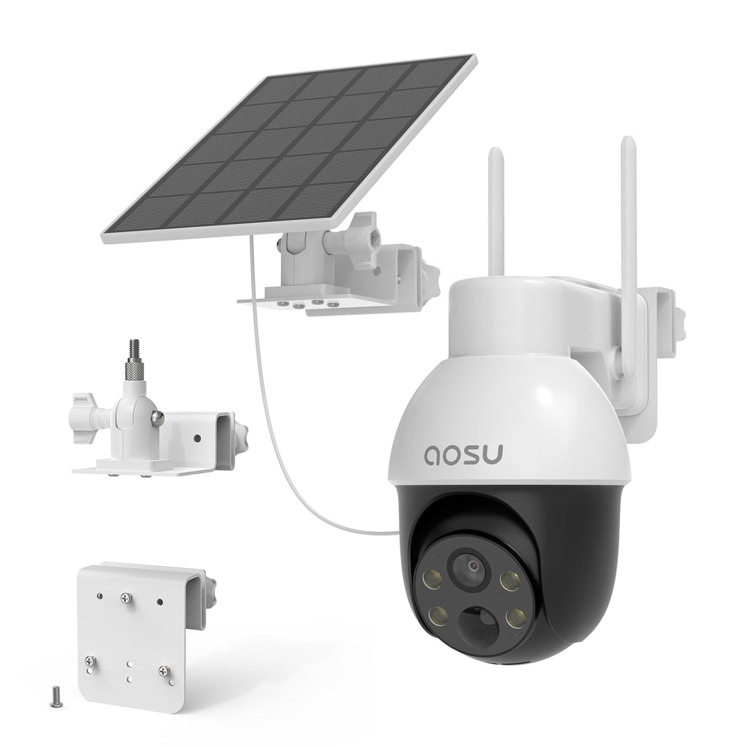 Dachrinnenhalterung für AOSU 2K/3MP Solar Überwachungskamera Aussen Akku (C9L) und AOSU 3K/5MP Überw