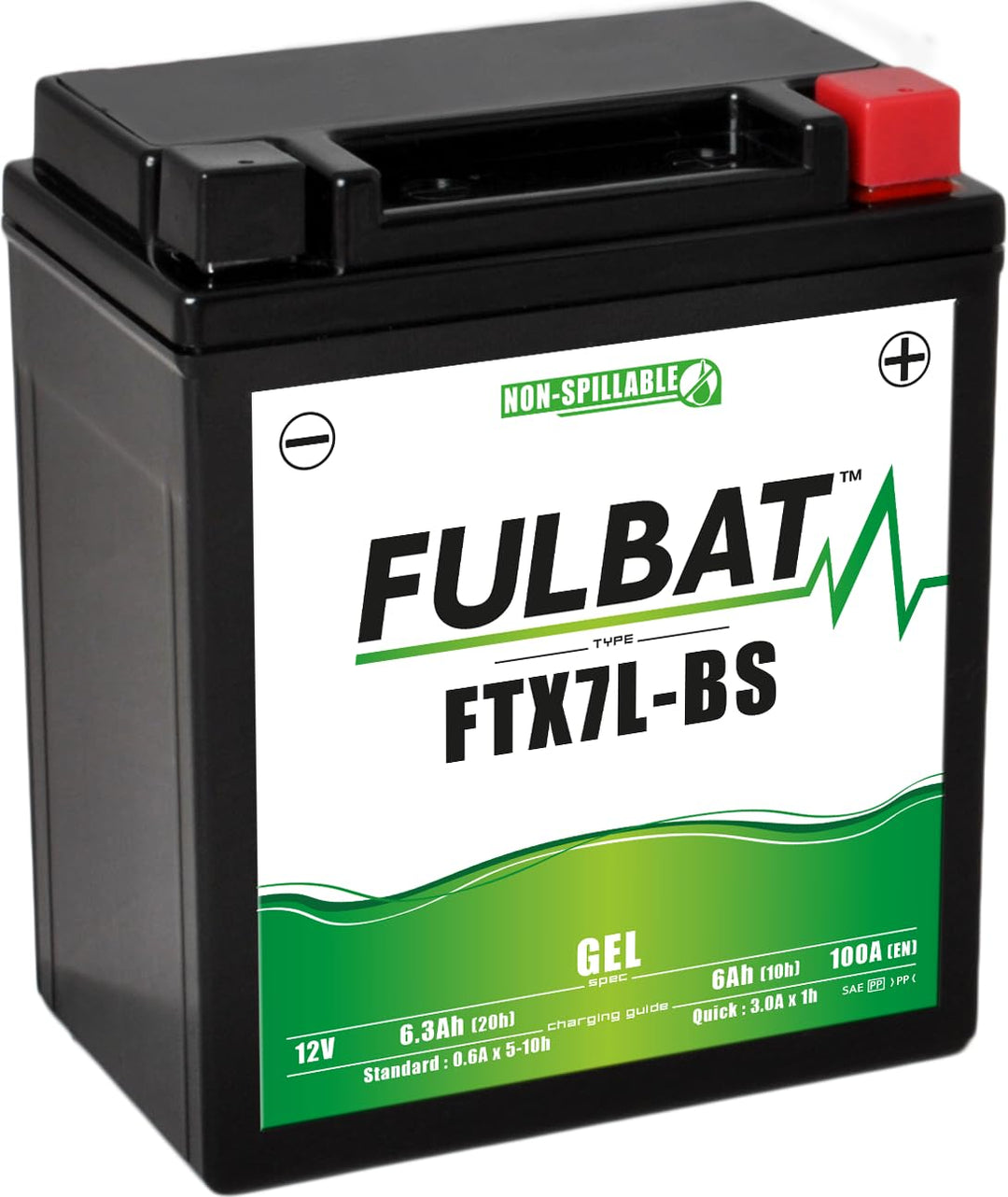 - FULBAT Gel FTX7L-BS / YTX7L-BS 12 V 6,3 Ah 100 A