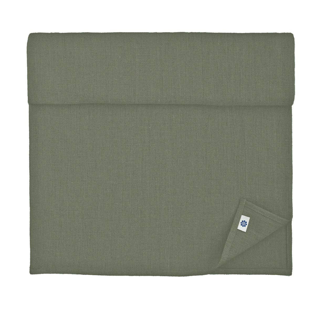 Linen & Cotton Tischläufer Stoff Tischband Tischdeko Hygge 100% Leinen, Grau (40 x 350 cm) Lang Läuf