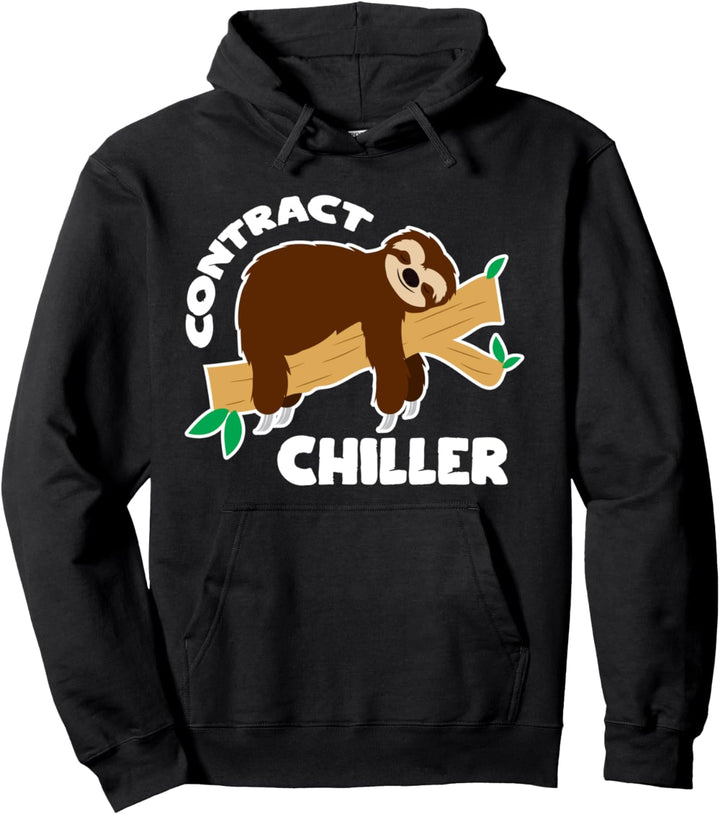 Faultier Auftragschiller Schlaf Nichtstun Hoodie Pullover Hoodie