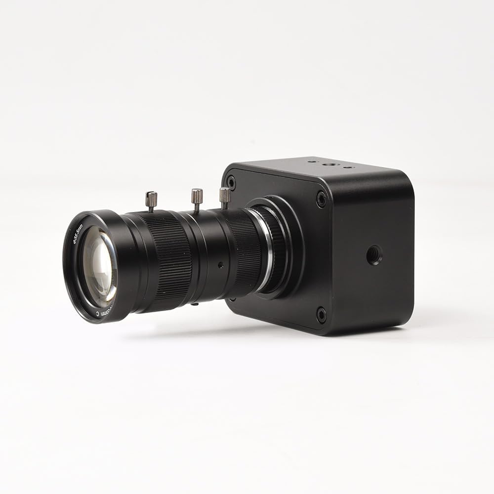 MOKOSE 4K USB Kamera, USB3.0 Webcam mit manuellem Fokus und C-Mount 10-55mm-Telezoomobjektiv, IMX678