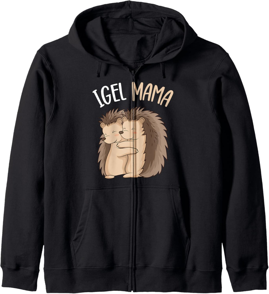 Igel Mama Muttertag Damen Kapuzenjacke