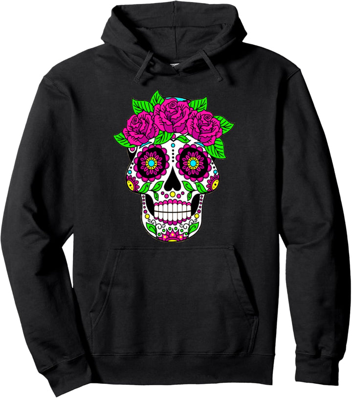 Zuckerschädel Pullover Hoodie
