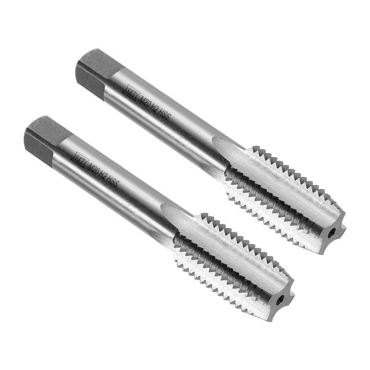 QUARKZMAN 2 Stück Metric Gewindebohrer, M20 x 2,5 HSS Gewindeschneider, Rechtsgewinde
