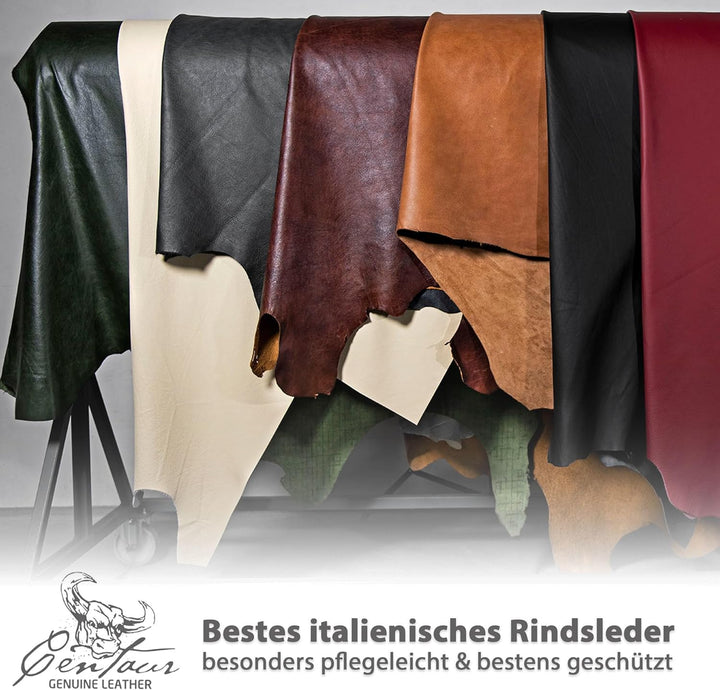 Centaur - Hochwertiges Leder Mousepad 25x18 cm (Weinrot), Weinrot