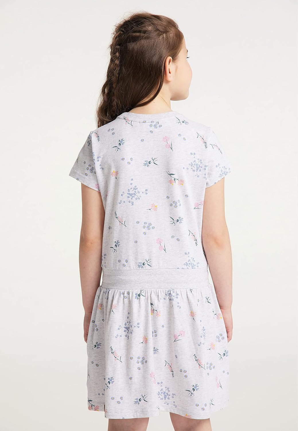 Ragwear Mädchen Kleid MAGY Flowers Kurzarm mit Blumen Print in sommerlichen Farben, 152 Wei&amp;