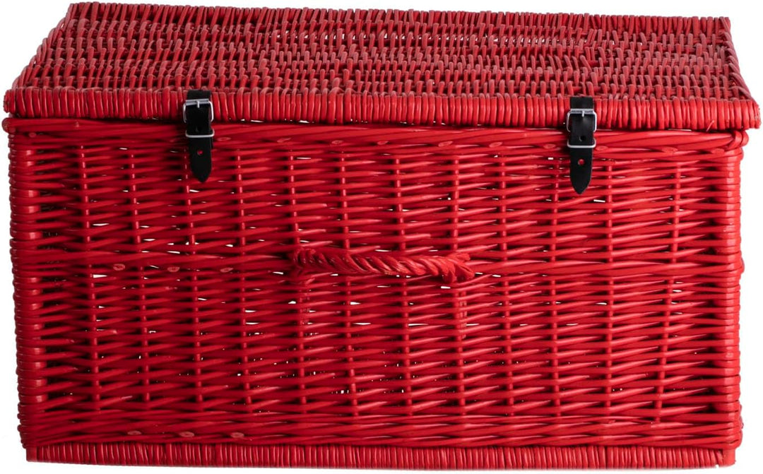 e-wicker24 Weidenkoffer, Aufbewahrungskorb, Stilkorb, Picknickkorb, Geschenkkorb, Dekokorb, Multifun
