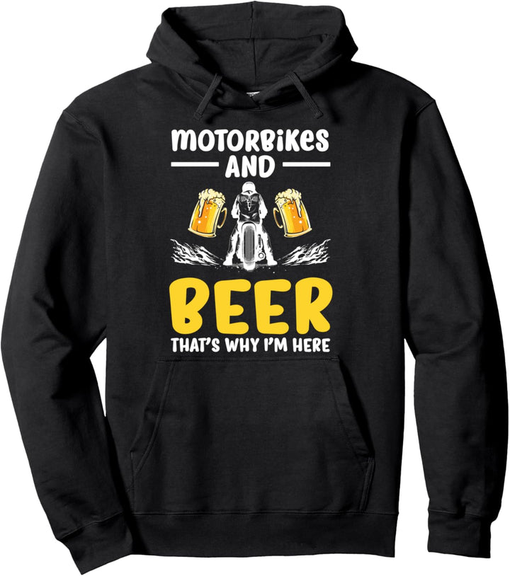 Motorradfahrer Biker Motorsport - Bier Motorrad Pullover Hoodie
