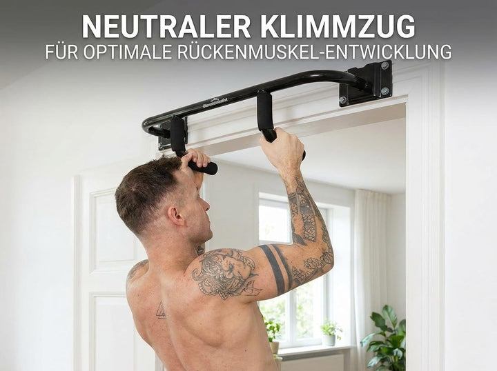 DuoBar Klimmzugstange [Wandmontage Abnehmbar] Calisthenics Equipment Homegym für Zuhause Pull Up Bar