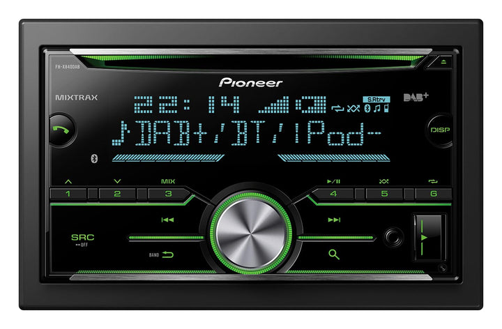 Pioneer FH-X840DABAN Doppel DIN DAB CD-Tuner, Bluetooth und Mixtrax schwarz inkl. DAB-Antenne Inkl.