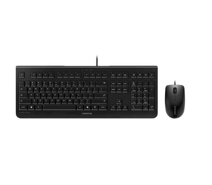 CHERRY DC 2000, Kabelgebundenes Tastatur-Maus-Set, EU-Layout (QWERTY), Plug & Play über je 1 USB-Ans