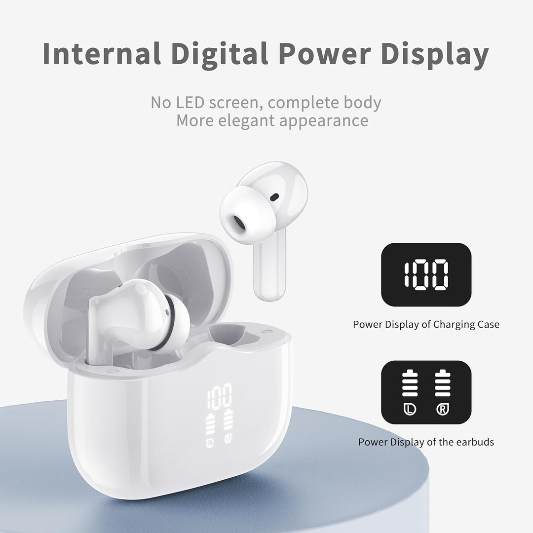 Bluetooth Kopfhörer, 2026 Kopfhörer Kabellos Bluetooth 5.4 mit 4 ENC Noise Cancelling Mics, Tiefer B