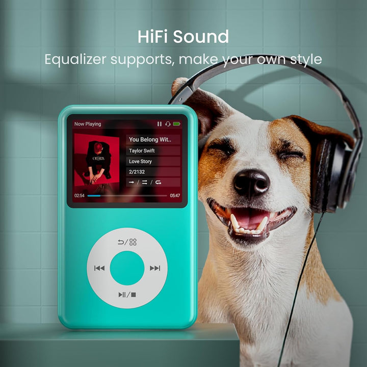 Innioasis Y1 64GB MP3 Player - Zeitlose Klasse: Touch Wheel-Steuerung, Bluetooth, Video-Player, Hörb